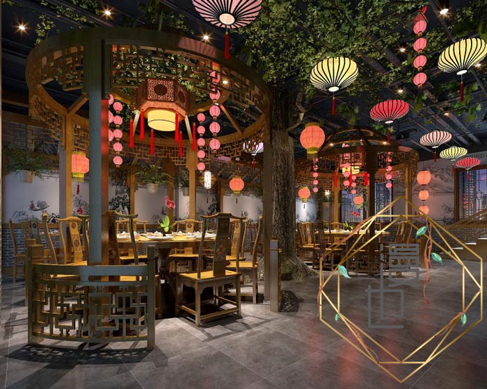 私房菜餐飲店用餐區裝修效果圖